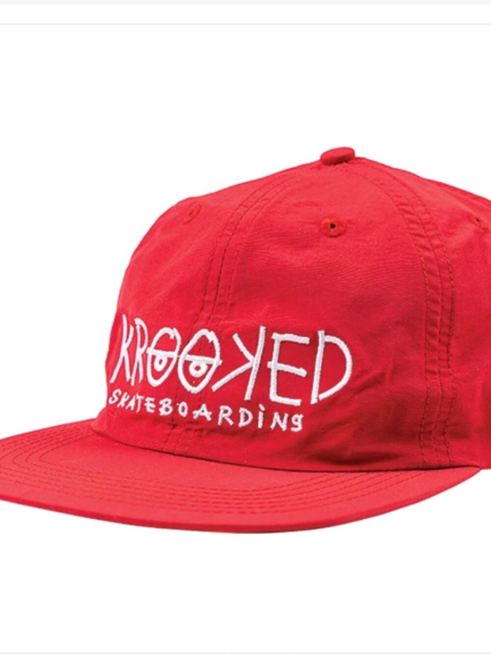 Krooked Skateboarding Red Hat - one size